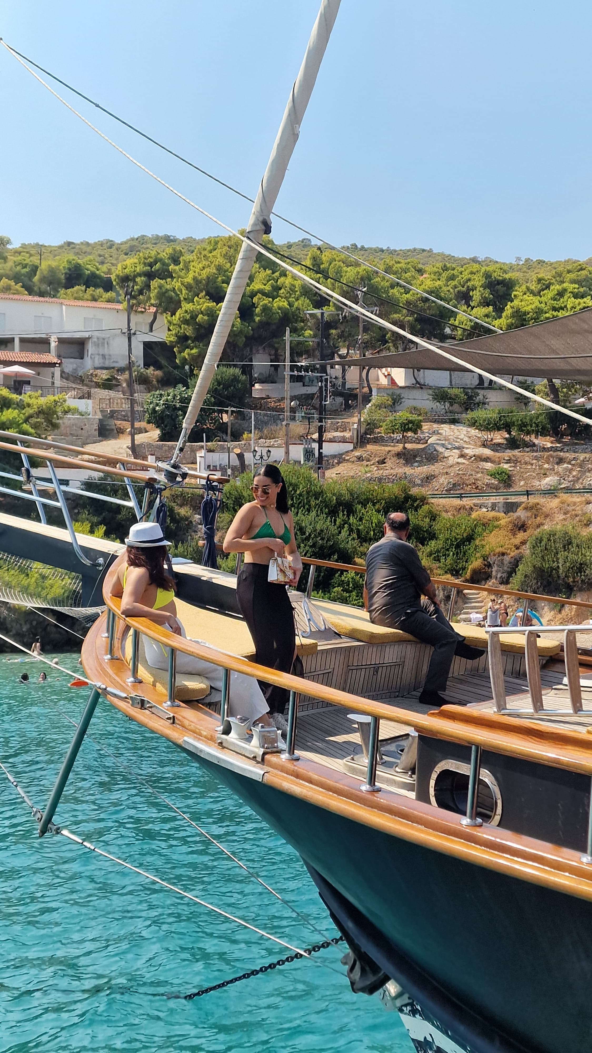 Onboard vistas and calm waters